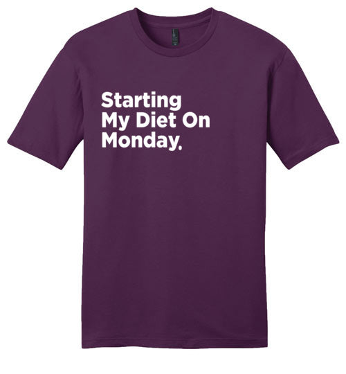 Starting My Diet On Monday (Unisex)