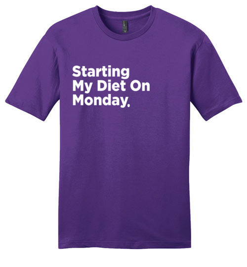 Starting My Diet On Monday (Unisex)