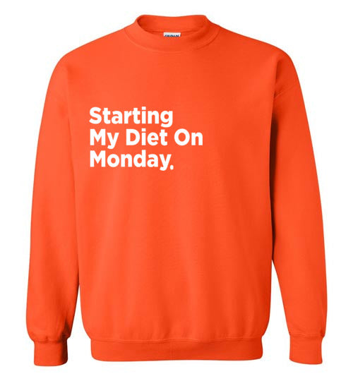 Starting My Diet On Monday