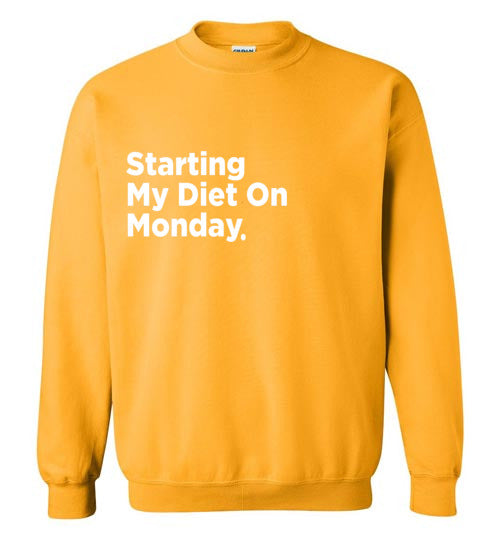 Starting My Diet On Monday
